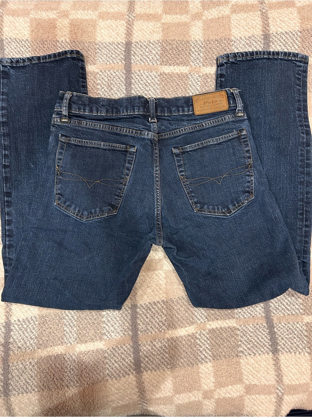 Polo Ralph Lauren Men’s Straight-Leg Dark Blue Jeans